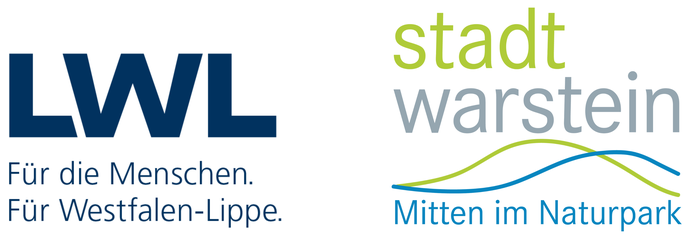 Logo des LWL und Logo der Stadt Warstein